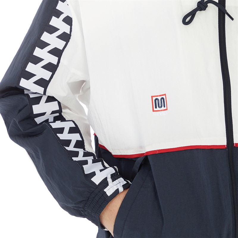 MEYBA Mens Shell Jacket Navy/White