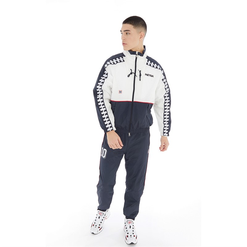 MEYBA Mens Shell Jacket Navy/White
