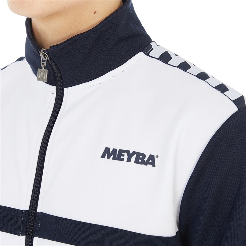 MEYBA Mens Terrace Stripe Track Jacket Navy/White