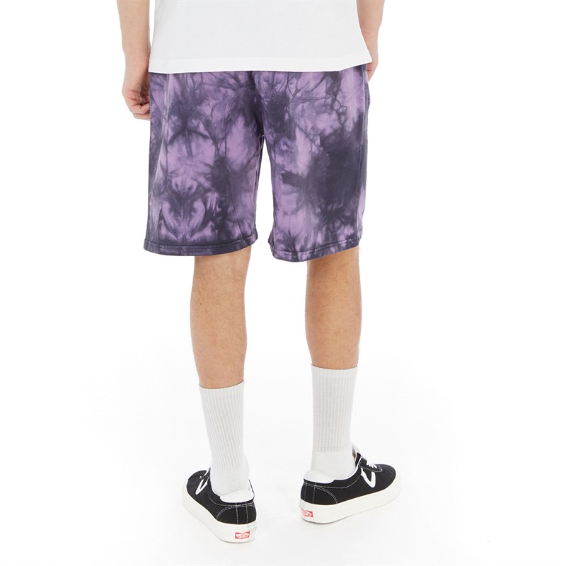 MEYBA Mens Tie Dye Shorts Navy/Purple