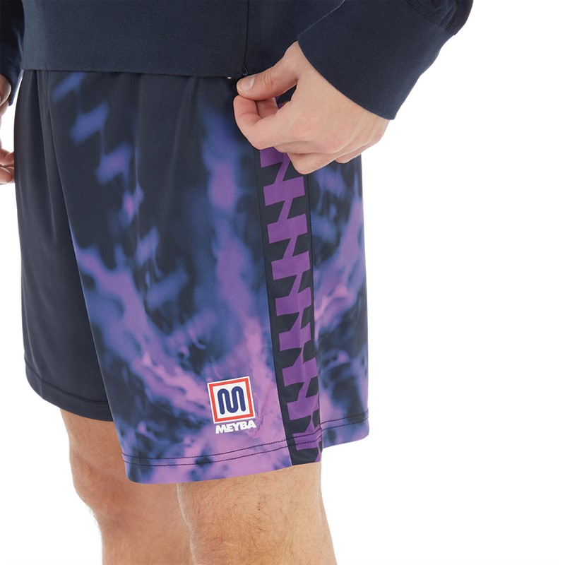 MEYBA Mens Replica Kit Shorts Navy/Purple