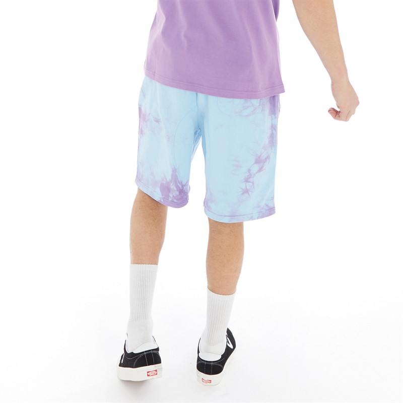 MEYBA Mens Tie Dye Shorts Sky/Purple
