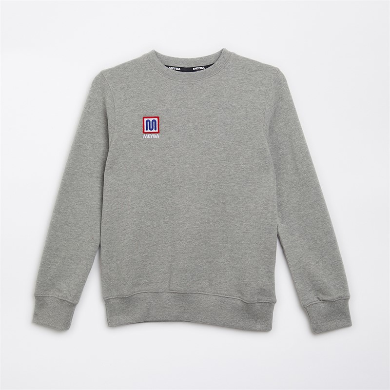 MEYBA Junior Contact Crew Sweatshirt Grey Mel