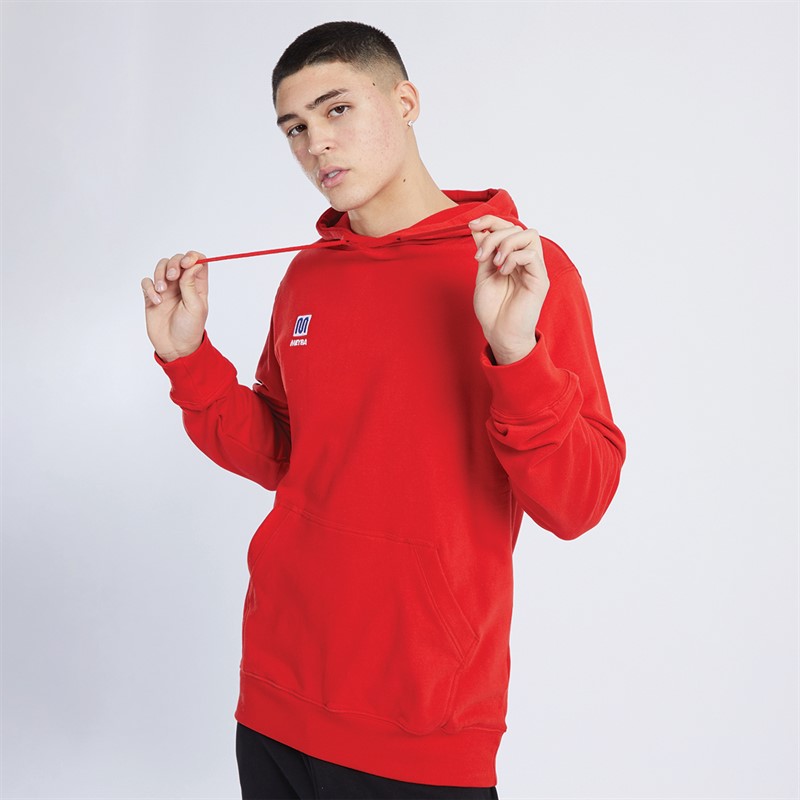 MEYBA Mens Contact Hoodie Red