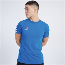 MEYBA Mens Contact Cotton T-Shirt Blue