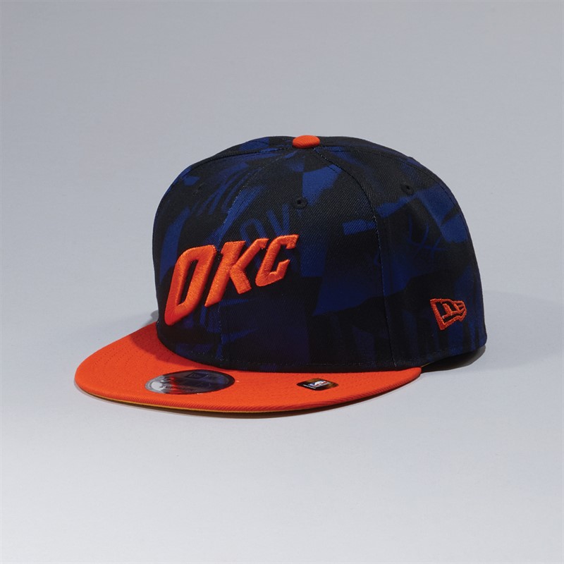 New Era Oklahoma City Thunder NBA City Edition 9FIFTY Snapback Cap Blue/Orange