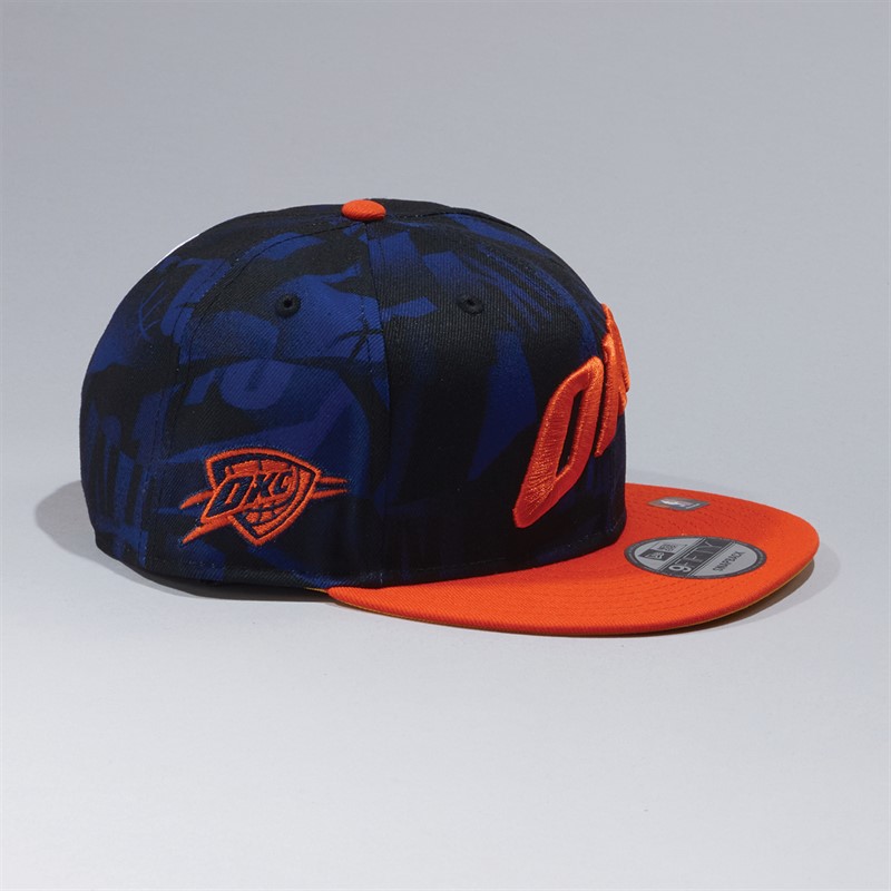 New Era Oklahoma City Thunder NBA City Edition 9FIFTY Snapback Cap Blue/Orange