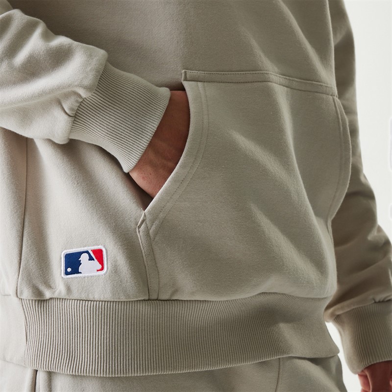 New Era Sweat à Capuche Homme New York Yankees Light Beige