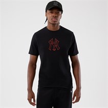 New Era Herren New York Yankees T Shirt Schwarz