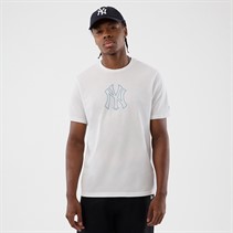 New Era Herren New York Yankees T Shirt Weiß