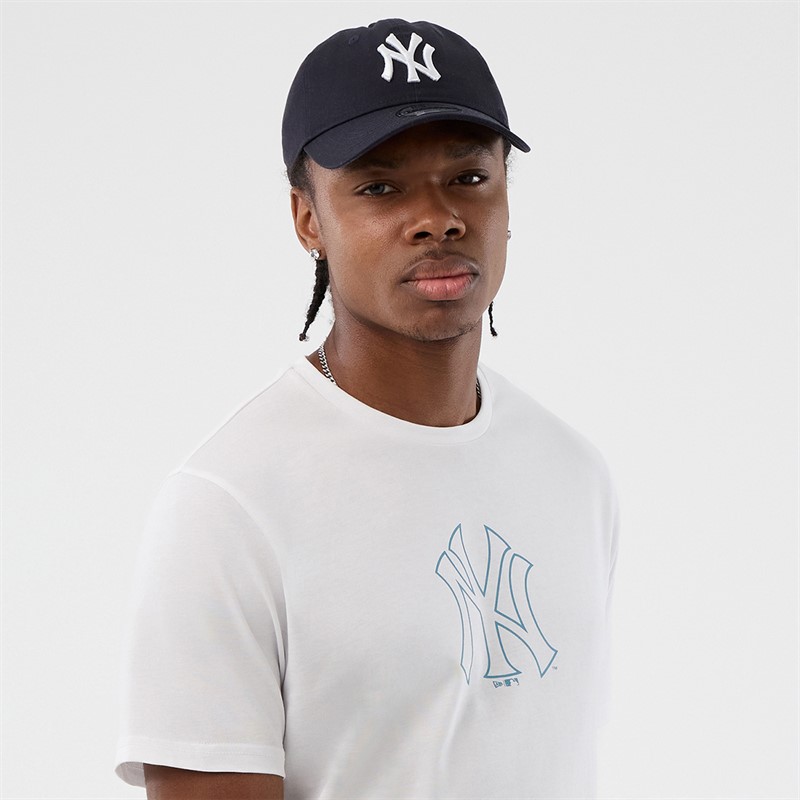 New Era T-shirt Homme New York Yankees Blanc