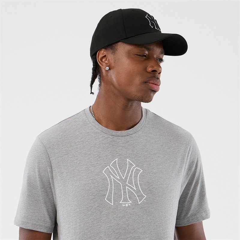 New Era T-shirt Homme New York Yankees Grey Med