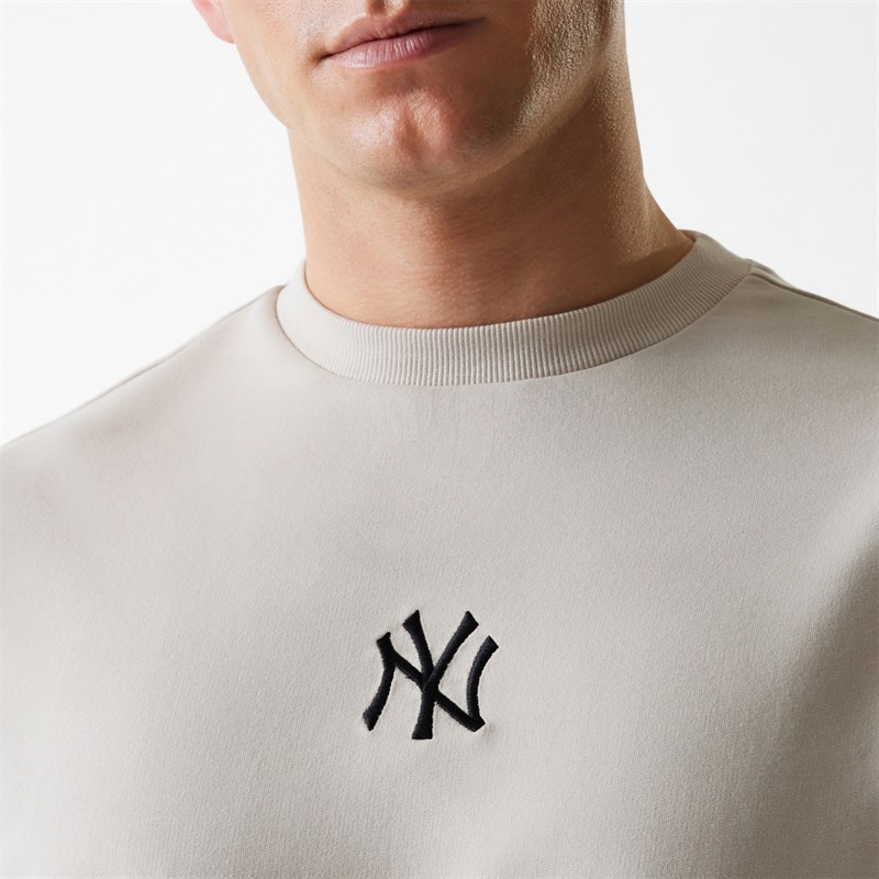 New Era Sweatshirt New York Yankees Homme Light Beige
