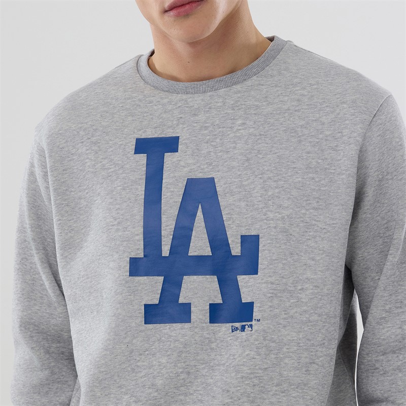 New Era Sweatshirt Los Angeles Dodgers Homme Grey Med