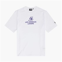 New Era Mens NBA Graphic Los Angeles Lakers T-Shirt White