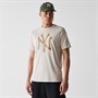 New Era Mens New York Yankees T-Shirt Stone White
