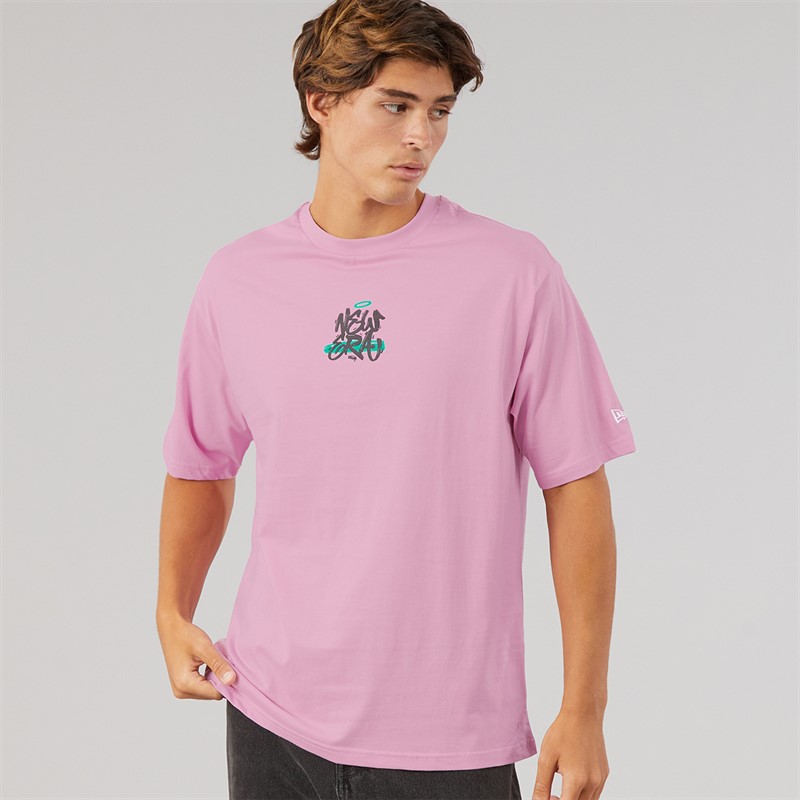 New Era Mens Graffiti Graphic T-Shirt Fpk