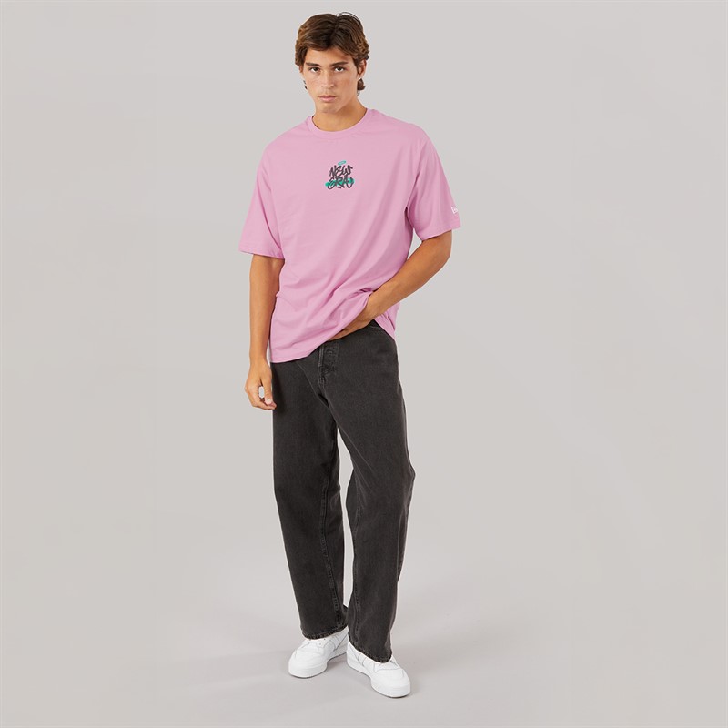 New Era Mens Graffiti Graphic T-Shirt Fpk