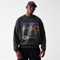 New Era Mens NBA Graphic Los Angeles Lakers Sweatshirt Whg