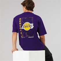 New Era Mens NBA Graphic Los Angeles Lakers T-Shirt Trp