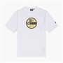 New Era Mens Graphic Sticker T-Shirt White