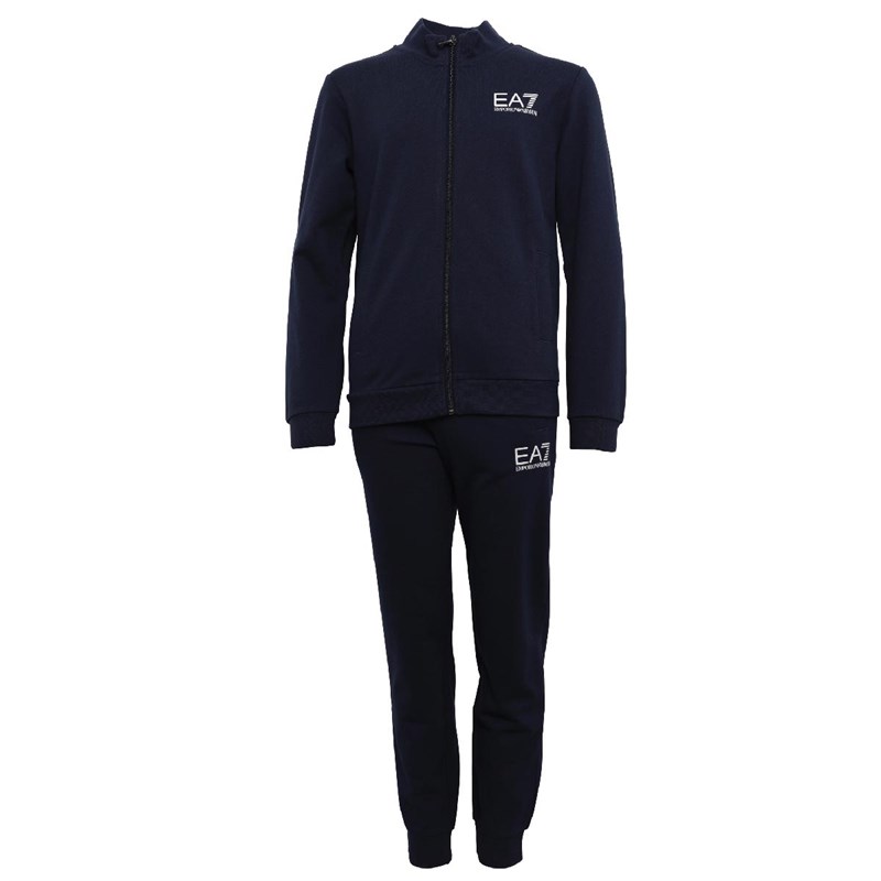 EA7 Boys Tracksuit Set Navy Blue