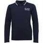 EA7 Polo à Manches Longues Junior Bleu Marine