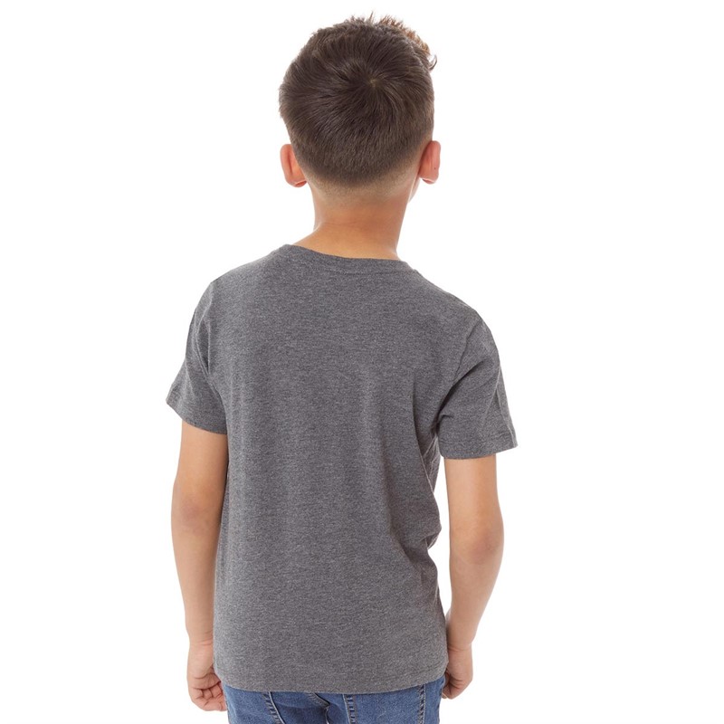 EA7 Boys Train Core ID T-Shirt Dark Grey Melange