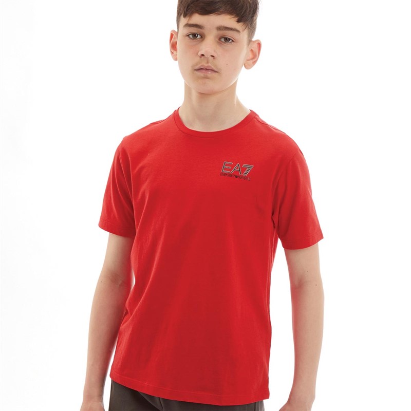 EA7 Boys Emporio Armani T-Shirt Racing Red