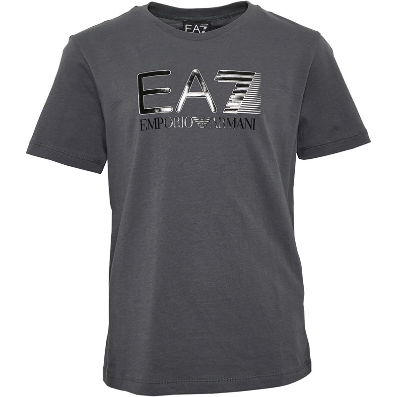 EA7 Boys Emporio Armani Logo T-Shirt Grey