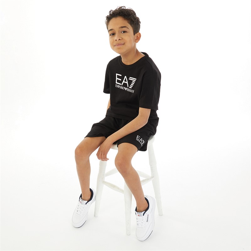 EA7 Boys Emporio Armani T-Shirt And Shorts Co-Ord Set Black