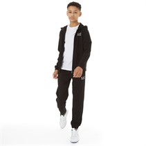 EA7 Boys Emporio Armani Tracksuit Black/Logo Gold