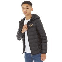 EA7 Boys Emporio Armani Light Jacket Black/Logo Gold