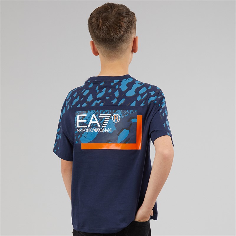 EA7 Boys T-Shirt Navy Blue
