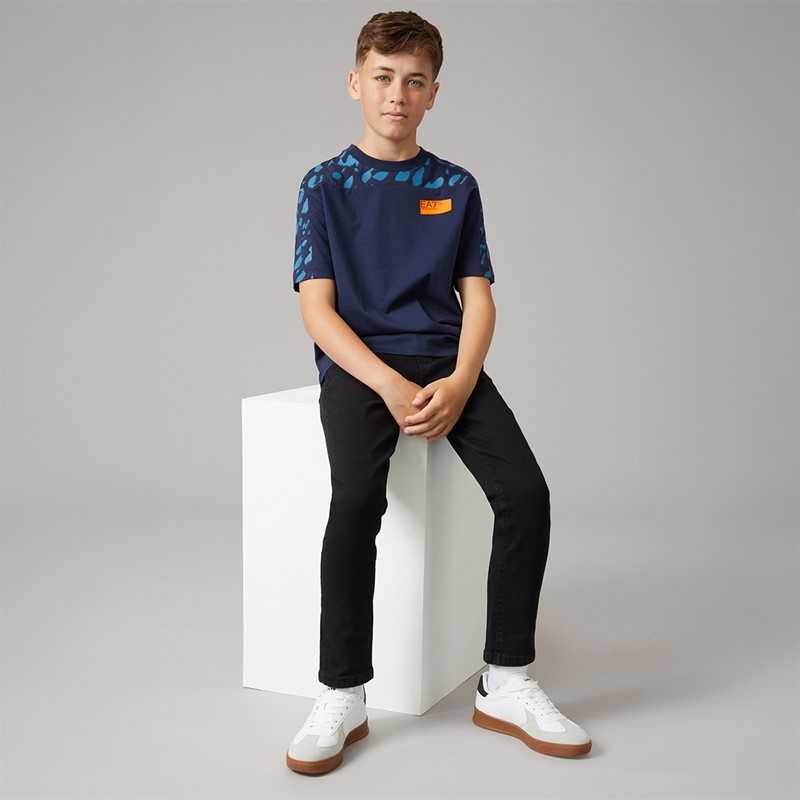 EA7 Boys T-Shirt Navy Blue