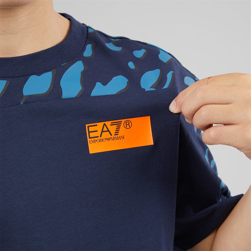EA7 Boys T-Shirt Navy Blue