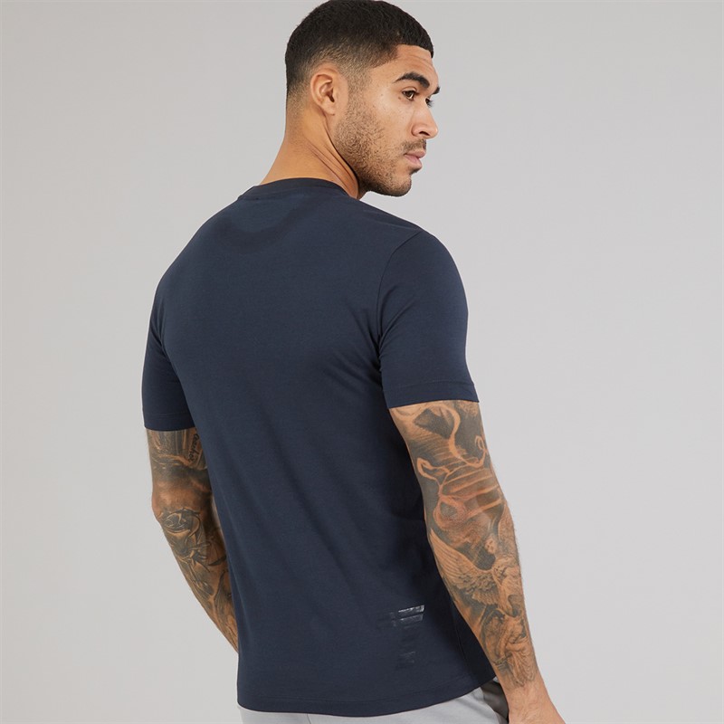 EA7 Mens T-Shirt Night Blue