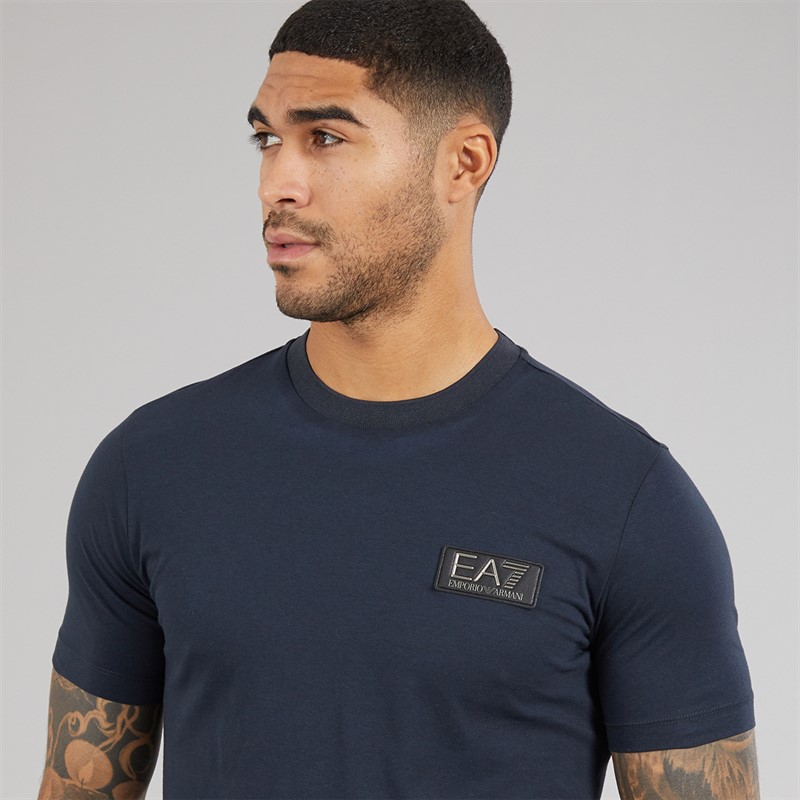 EA7 Mens T-Shirt Night Blue