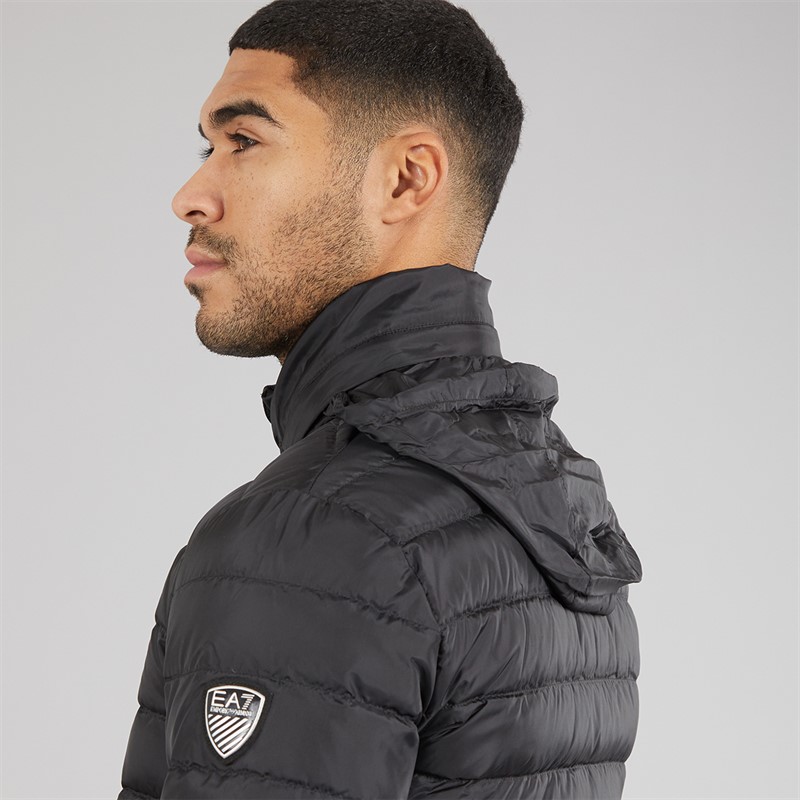 EA7 Mens Down Jacket Black