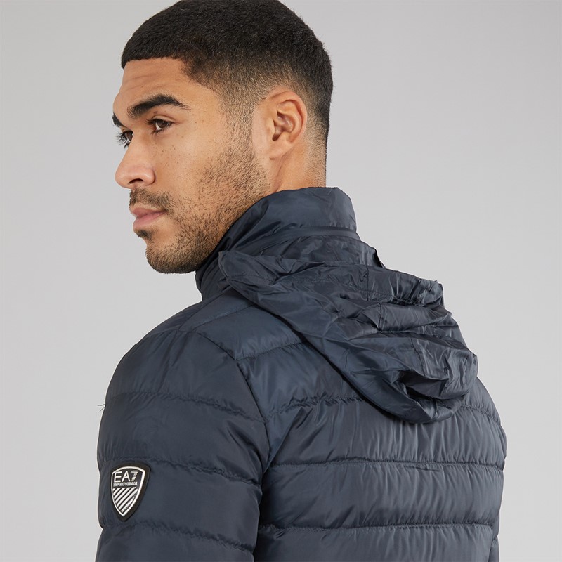 EA7 Mens Down Jacket Night Blue