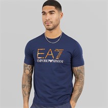 EA7 Mens T-Shirt Navy Blue