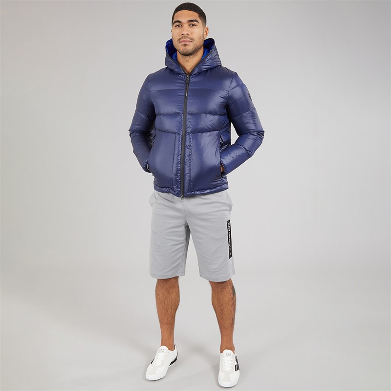 EA7 Mens Down Jacket Navy Blue