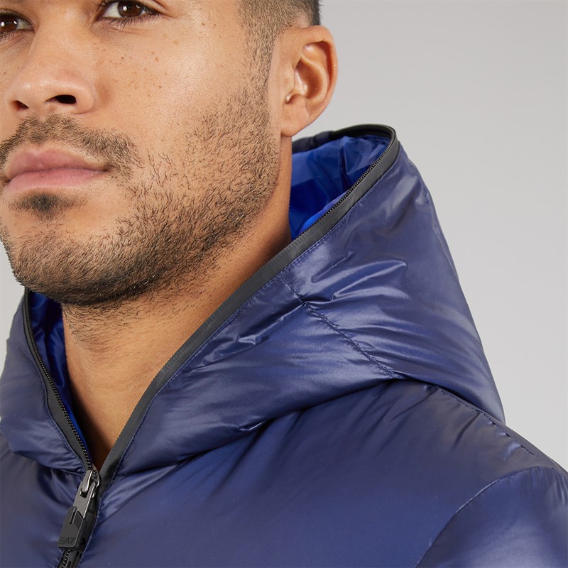 EA7 Mens Down Jacket Navy Blue
