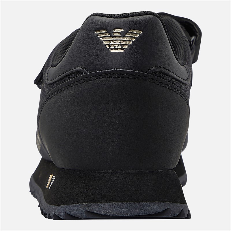 EA7 Kids Trainers Triple Black/Gold