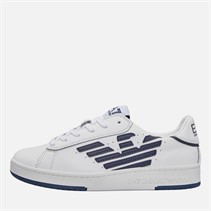 EA7 Junior Boys Trainers Bianco/Blue