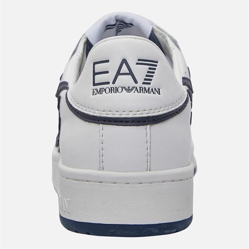 EA7 Junior Boys Trainers Bianco/Blue