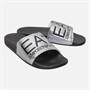 EA7 Sliders Shiny Silver/Black