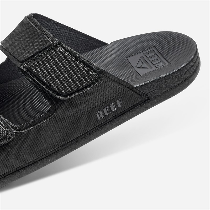 Reef Mens Cushioned Tradewind Dual Strap Sandals Black