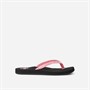 Reef Womens Ginger Slim Flip Flops Black/Pink