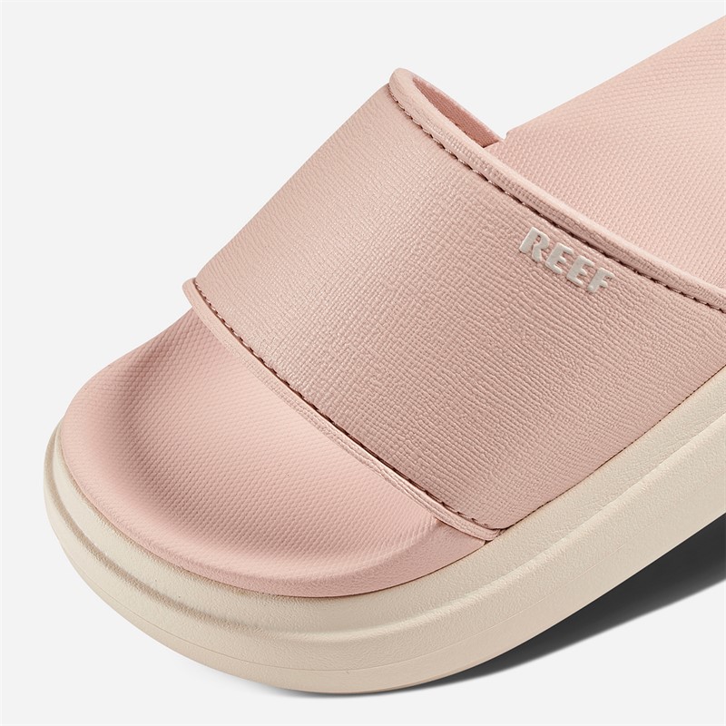 Reef Womens Cushioned Bondi Bay Sliders Cameo Rose